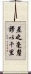 差之毫釐，謬以千里 Scroll