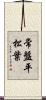 常盤平松葉 Scroll