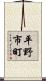 平野市町 Scroll