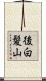 後白髪山 Scroll