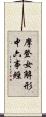 摩登女解形中六事經 Scroll