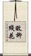 敗柳殘花 Scroll