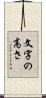 文字の高さ Scroll