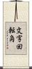 文字回転角 Scroll