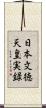 日本文徳天皇実録 Scroll