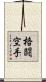 Kakuto Karate Scroll