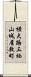 横大路三栖山城屋敷町 Scroll