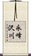 永峰沢川 Scroll