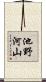 池野河山 Scroll