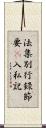 法集別行錄節要幷入私記 Scroll