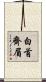 白首齊眉 Scroll