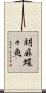 胡麻蝶々魚 Scroll