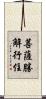 菩薩勝解行住 Scroll