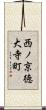 西ノ京徳大寺町 Scroll