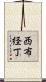 西布経丁 Scroll