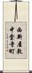 西新屋敷中堂寺町 Scroll