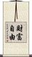 財富自由 Scroll