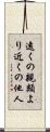 遠くの親類より近くの他人 Scroll
