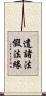 遣諸法假法緣 Scroll