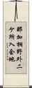 那加桐野外二ケ所入会地 Scroll