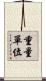重量單位 Scroll