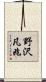 野沢凡兆 Scroll