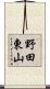 野田東山 Scroll