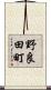 野良田町 Scroll