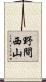 野間西山 Scroll