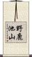 野鹿池山 Scroll