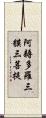 阿耨多羅三貘三菩提 Scroll
