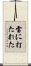 雷に打たれた Scroll