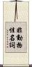 非動物性名詞 Scroll