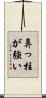 鼻っ柱が強い Scroll