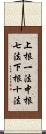 上根一法中根七法下根十法 Scroll