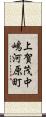 上賀茂中嶋河原町 Scroll