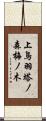 上鳥羽塔ノ森梅ノ木 Scroll