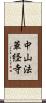 中山法華経寺 Scroll
