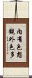 內有色想觀外色多 Scroll