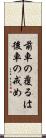前車の覆るは後車の戒め Scroll