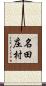 名田庄村 Scroll