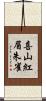 喜山紅眉朱雀 Scroll