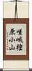 嵯峨樒原小山 Scroll