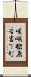 嵯峨樒原若宮下町 Scroll