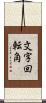 文字回転角 Scroll