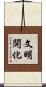文明開化 Scroll