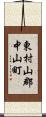 東村山郡中山町 Scroll