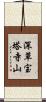 深草宝塔寺山 Scroll