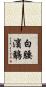 白腰濱鷸 Scroll