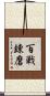 百戦錬磨 Scroll